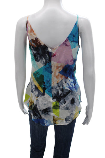 Amanda Uprichard Women Silk Floral Camisole Petite Size XS