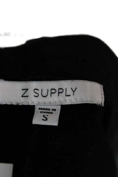 Z Supply Womens Jogger Pants Black Rayon Drawstring Size S