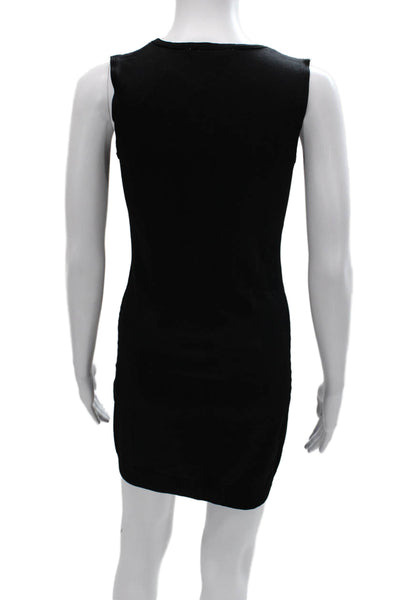 Members Only Womens Bodycon Dress Black Sleeveless Rayon Size 6