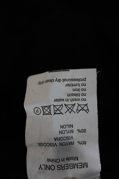 Members Only Womens Bodycon Dress Black Sleeveless Rayon Size 6