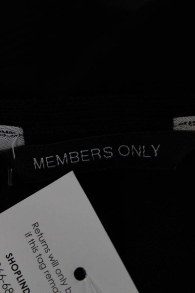 Members Only Womens Bodycon Dress Black Sleeveless Rayon Size 6