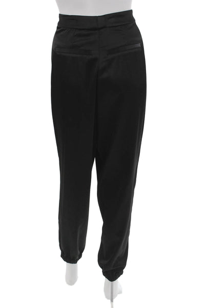 Paige Womens Jogger Pants Black Polyester Zip Inseam 27 Size 6