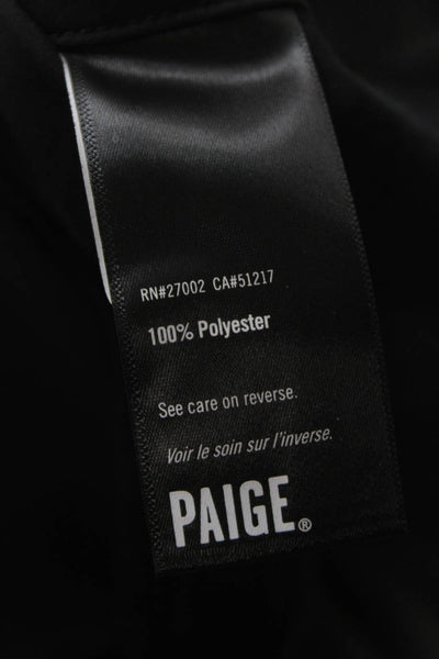 Paige Womens Jogger Pants Black Polyester Zip Inseam 27 Size 6