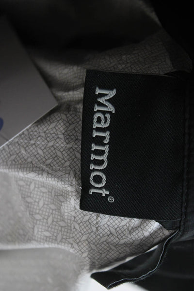 Marmot Women Rain Coat Black Nylon Zip Size S