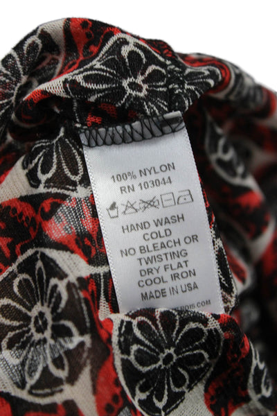 Petit Pois Women Cardigan Floral Multicolor Collared Button Long Sleeve Size M
