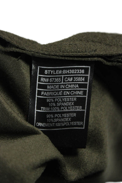 BB Dakota Women Basic Jacket Green Long Sleeve Size XS