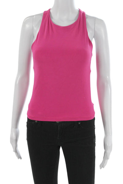 Athleta Womens Halter Tank Pink Nylon Sleeveless Size XS