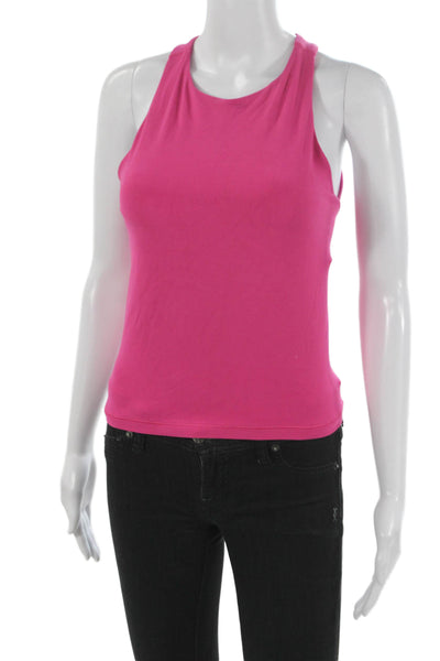 Athleta Womens Halter Tank Pink Nylon Sleeveless Size XS