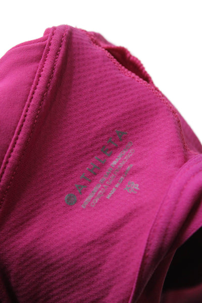 Athleta Womens Halter Tank Pink Nylon Sleeveless Size XS
