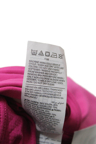 Athleta Womens Halter Tank Pink Nylon Sleeveless Size XS