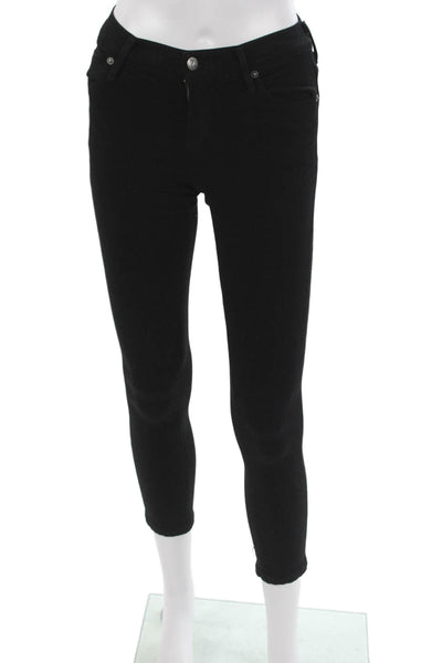 Citizens of Humanity Women Ankle Jeans Black Mid Rise Rayon Size 26