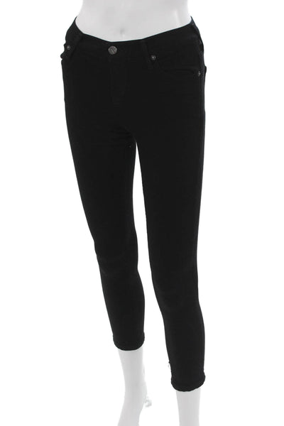 Citizens of Humanity Women Ankle Jeans Black Mid Rise Rayon Size 26