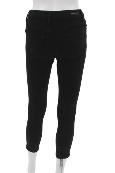 Citizens of Humanity Women Ankle Jeans Black Mid Rise Rayon Size 26