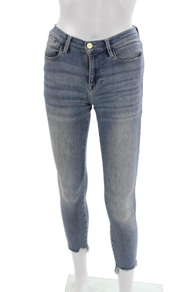 Frame Womens Skinny Mid Rise Blue Jeans Size 25