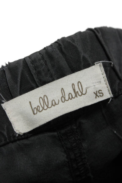Bella Dahl Women Cropped Tencel Pants Gray Pull On Size XS