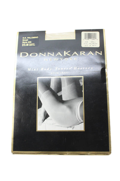 Donna Karan New York Womens Mini Body Toners Stockings Beige Size Small