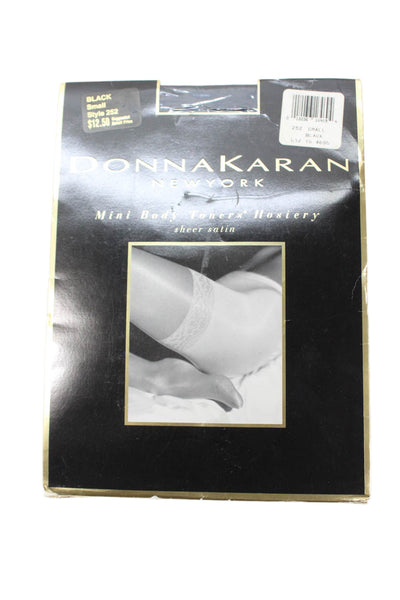 Donna Karan New York Womens Mini Body Toners Stockings Black Size Small