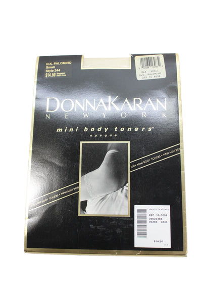Donna Karan New York Womens Opaque Mini Body Toners Stockings Blue Size Small
