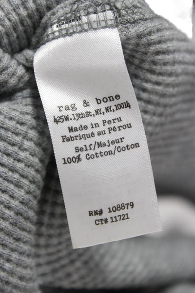 Rag & Bone Mens Gray Long Sleeve Cotton T-Shirt Size L