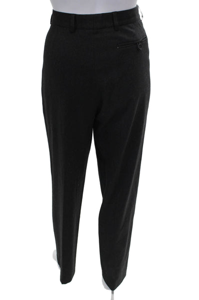 Giorgio Armani Womens Gray Wool Dress Pants Zip Inseam 30 Size 40