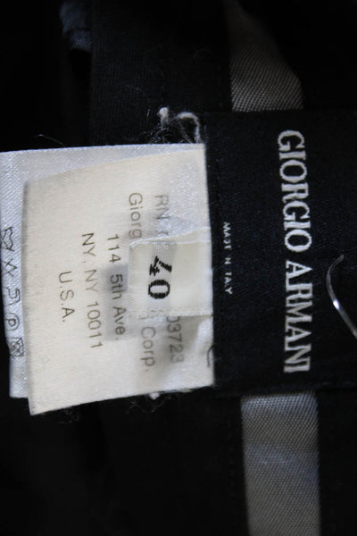 Giorgio Armani Womens Gray Wool Dress Pants Zip Inseam 30 Size 40