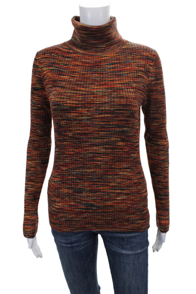 Etcetera Womens Pullover Turtleneck Striped Multicolor Long Sleeve Size S