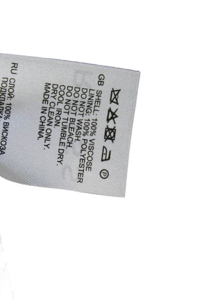 Reiss Women Tank Top Blouse White Viscose Sleeveless Round Neck Pullover Size 6
