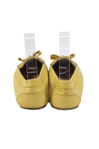 A.P.C. Womens Leather Slide On Casual Loafers Yellow Size 38 8