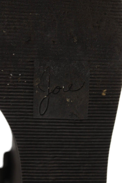 Joie Womens Lizard Print Slingbacks Platform Wedge Sandals Grey Size 38 8