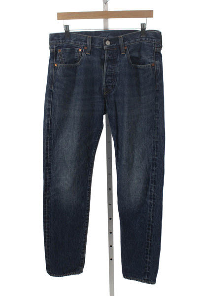 Levis Mens Blue Straight Jeans Size 32