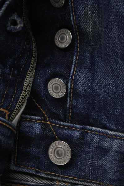 Levis Mens Blue Straight Jeans Size 32