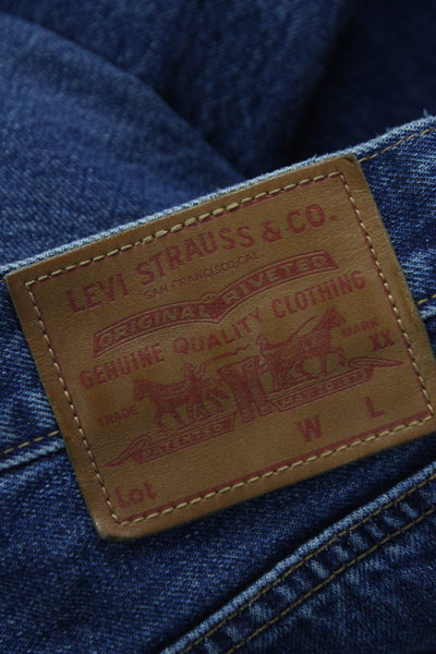 Levis Mens Blue Straight Jeans Size 32