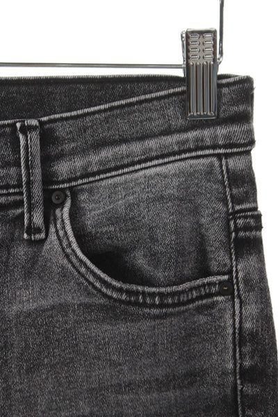 Mother Womens Cropped Jeans Gray High Rise Cotton Size 26