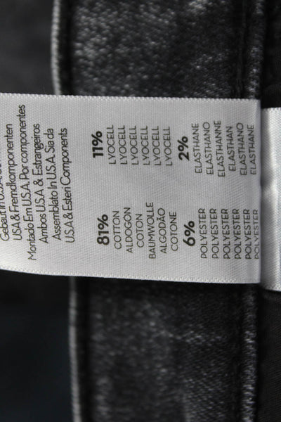 Mother Womens Cropped Jeans Gray High Rise Cotton Size 26
