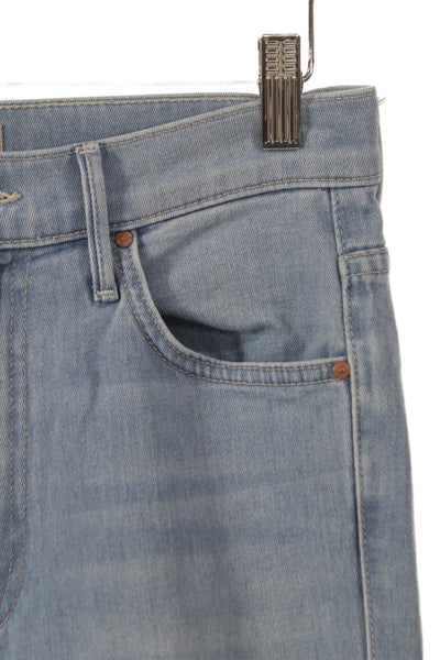 Mother Womens Cropped Jeans Blue Mid Rise 25 Inseam Size 26