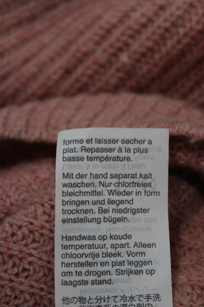 Madewell Womens Merino Wool V-Neck Henley Sweater Pink Long Sleeve Size XS
