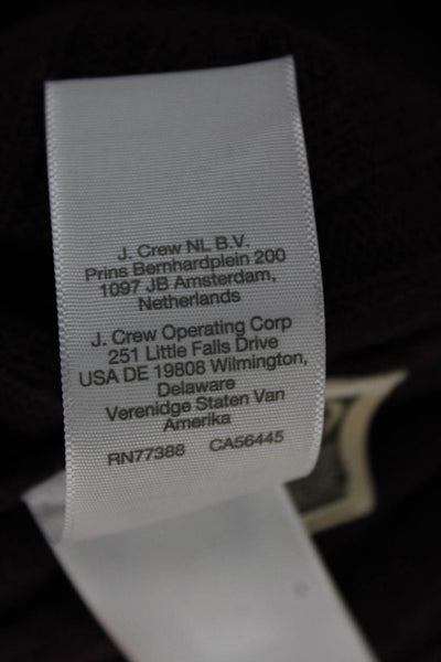 Madewell Womens Purple Striped Wool Mock Neck Pullover Size XS