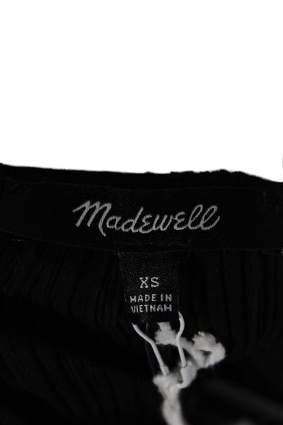 Madewell Women Black Camisole Square Neck Polyester Sleeveless Size XS