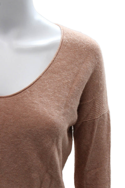 Madewell Womens Pink Wool Blend Scoop Neck Pullover Long Sleeve Size XS