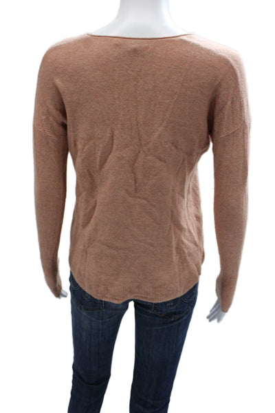 Madewell Womens Pink Wool Blend Scoop Neck Pullover Long Sleeve Size XS