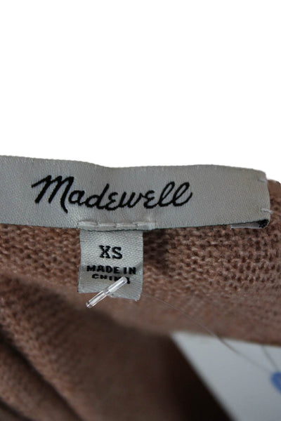 Madewell Womens Pink Wool Blend Scoop Neck Pullover Long Sleeve Size XS