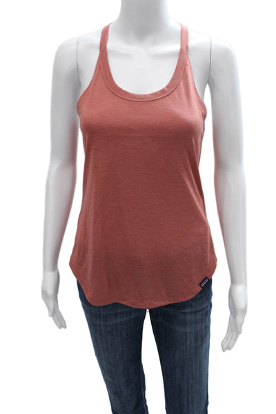 Patagonia Women Sleeveless Scoop Neck Orange Tank Size XS