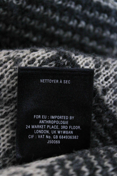 Angel Of The North Women Cardigan Gray Wool Geometric Size XS