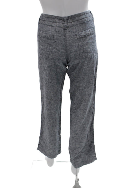 Patagonia Womens Cropped Hemp Pants Blue Drawstring Size 4