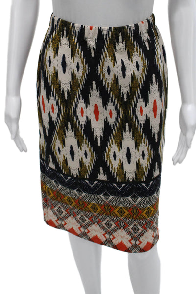Maeve Anthropologie Womens Pencil Skirt Multicolor Knee Length Size S