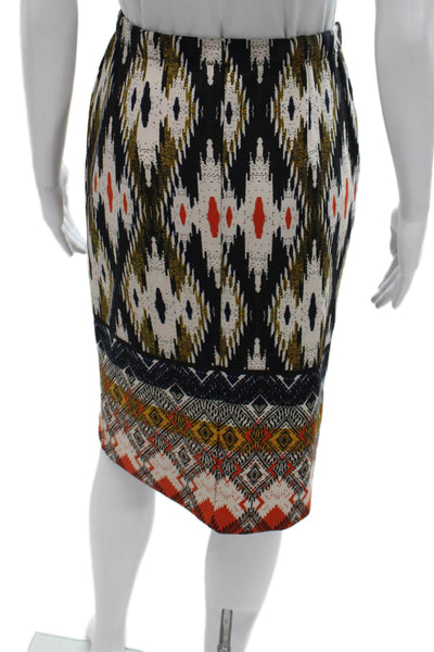 Maeve Anthropologie Womens Pencil Skirt Multicolor Knee Length Size S