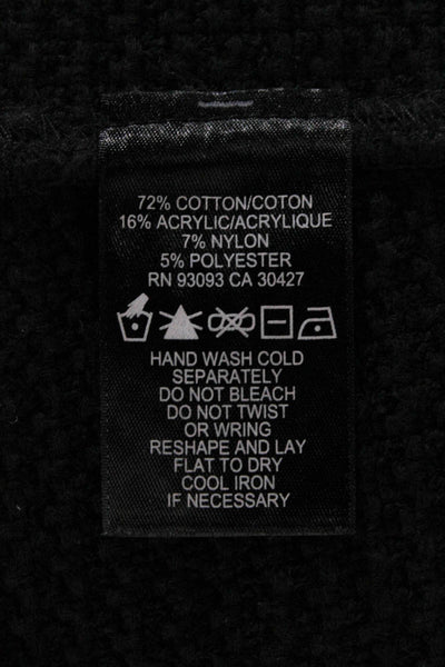 Nic + Zoe Womens Basic Jacket Black Solid Hook & Eye Long Sleeve Size S