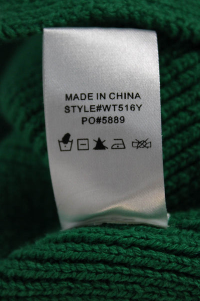Vici Womens Pullover Sweater Green Cotton Crew Neck Long Sleeve Size S