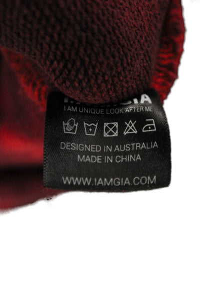 I. Am. Gia. Womens Red Tie Dye Cotton Sweatpants Pull On Size S