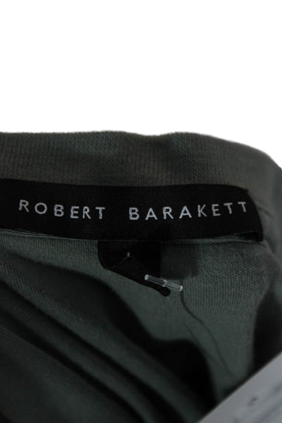 Robert Barakett Mens Green Pima Cotton Crew Neck T-Shirt Short Sleeve Size L